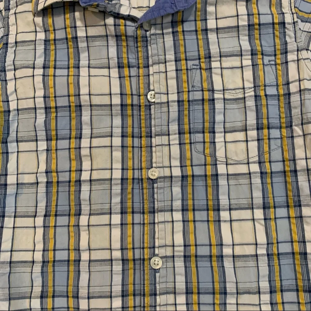Boy’s Gap Button-Down Plaid Shirt Small